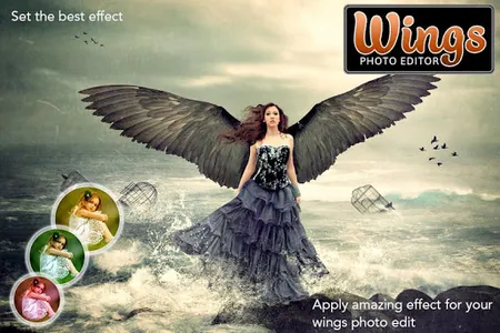 Wings Photo Editor - Wings Pho screenshot 3