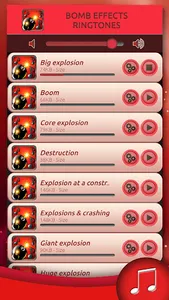 Bomb Effects Ringtones screenshot 0