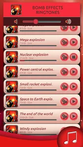 Bomb Effects Ringtones screenshot 1