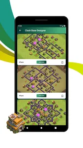 Clash Base Designer, Easy copy screenshot 2