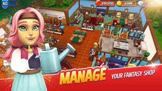 Shop Titans: RPG Idle Tycoon screenshot 1