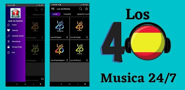 Los 40 Radio Online España screenshot 1