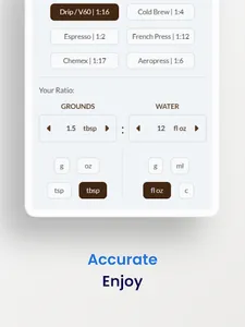 Coffee Ratio Calculator screenshot 7