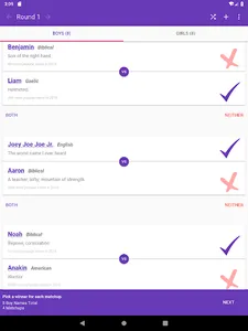 baby name playoffs screenshot 12