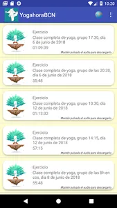 YogahoraBCN screenshot 2