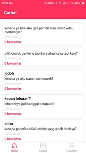 Curhat anonymous screenshot 1