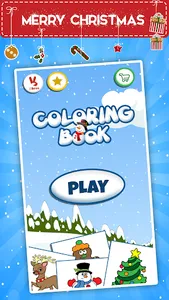 Kids coloring book:  Christmas screenshot 3