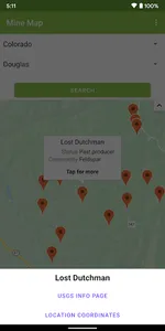 Mine Locator Map screenshot 3