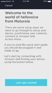 Motorola hellovoice screenshot 2