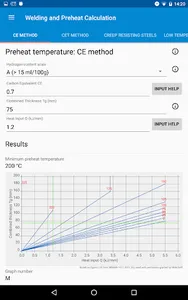 Welding cycle & Preheating screenshot 0