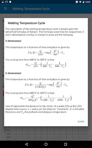 Welding cycle & Preheating screenshot 2