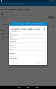 Welding & Preheating LITE screenshot 8