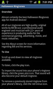 Halloween Ringtones screenshot 2