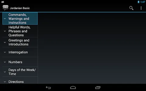 Jordanian Basic Phrases screenshot 6