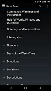 Hausa Basic Phrases screenshot 0