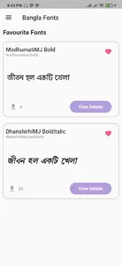 Bangla Fonts screenshot 4