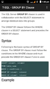 Learn T-SQL DB screenshot 4