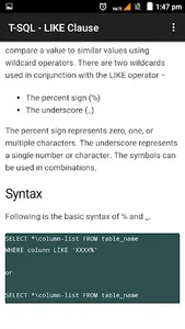 Learn T-SQL DB screenshot 6