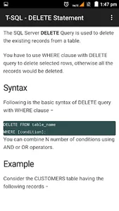 Learn T-SQL DB screenshot 7