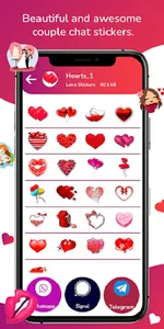 Romantic Couple WA Stickers screenshot 4