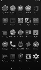 Black, Silver & Grey Icon Pack screenshot 10