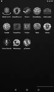 Black, Silver & Grey Icon Pack screenshot 11