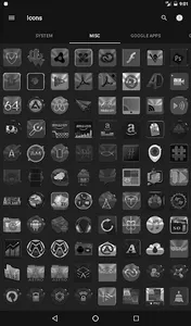 Black, Silver & Grey Icon Pack screenshot 12