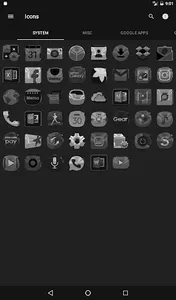 Black, Silver & Grey Icon Pack screenshot 13