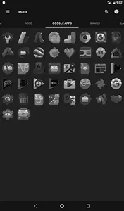 Black, Silver & Grey Icon Pack screenshot 14