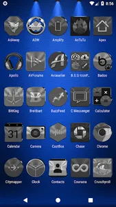 Black, Silver & Grey Icon Pack screenshot 2