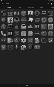 Black, Silver & Grey Icon Pack screenshot 20