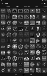 Black, Silver & Grey Icon Pack screenshot 21