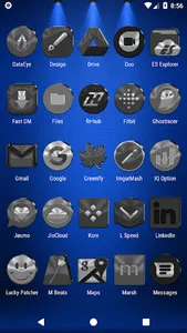 Black, Silver & Grey Icon Pack screenshot 3