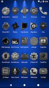 Black, Silver & Grey Icon Pack screenshot 4