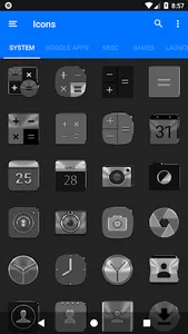 Black, Silver & Grey Icon Pack screenshot 5