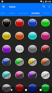 Black, Silver & Grey Icon Pack screenshot 7