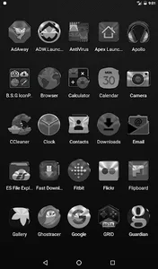 Black, Silver & Grey Icon Pack screenshot 9