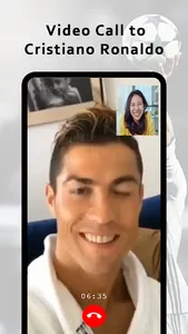 Ronaldo video call -prank call screenshot 4