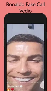 Ronaldo fake call video screenshot 0