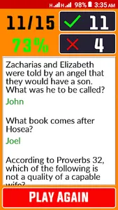 Bible Quiz & Answers screenshot 1