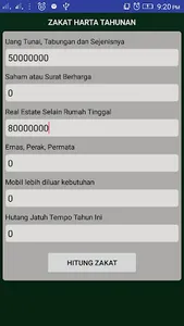 Hitung Zakat screenshot 2