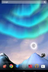 Aurora 3D free Live Wallpaper screenshot 1