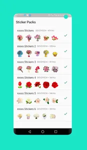 Pegatinas flores y rosas screenshot 0