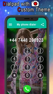Photo Phone Keyboard Dialer screenshot 1