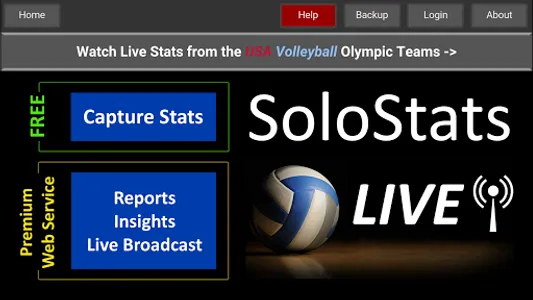 SoloStats Live Volleyball screenshot 0