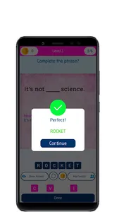 Idioms and phrases quiz screenshot 1