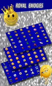 Royal Blue Heart Keyboard😍: B screenshot 1
