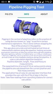 Pipeline Pigging Tool screenshot 1