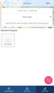 Fault Reporting screenshot 2