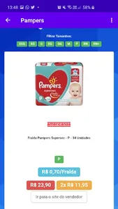Promoção de Fraldas screenshot 0